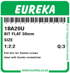 1BA20 - Flat Bit 50mm -1BA20_Label_T